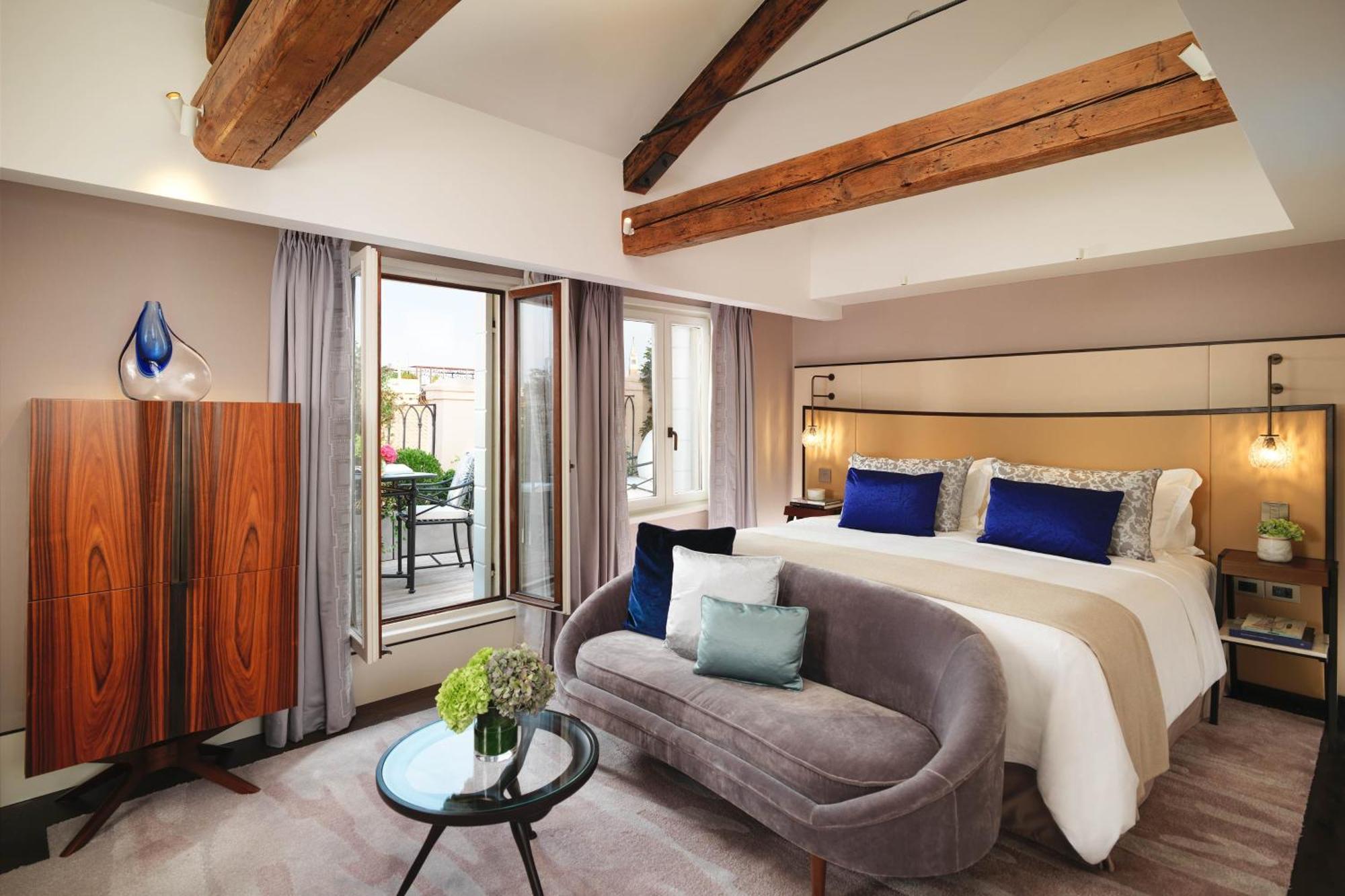 Habitación con terraza y vistas al canal - Cama extragrande